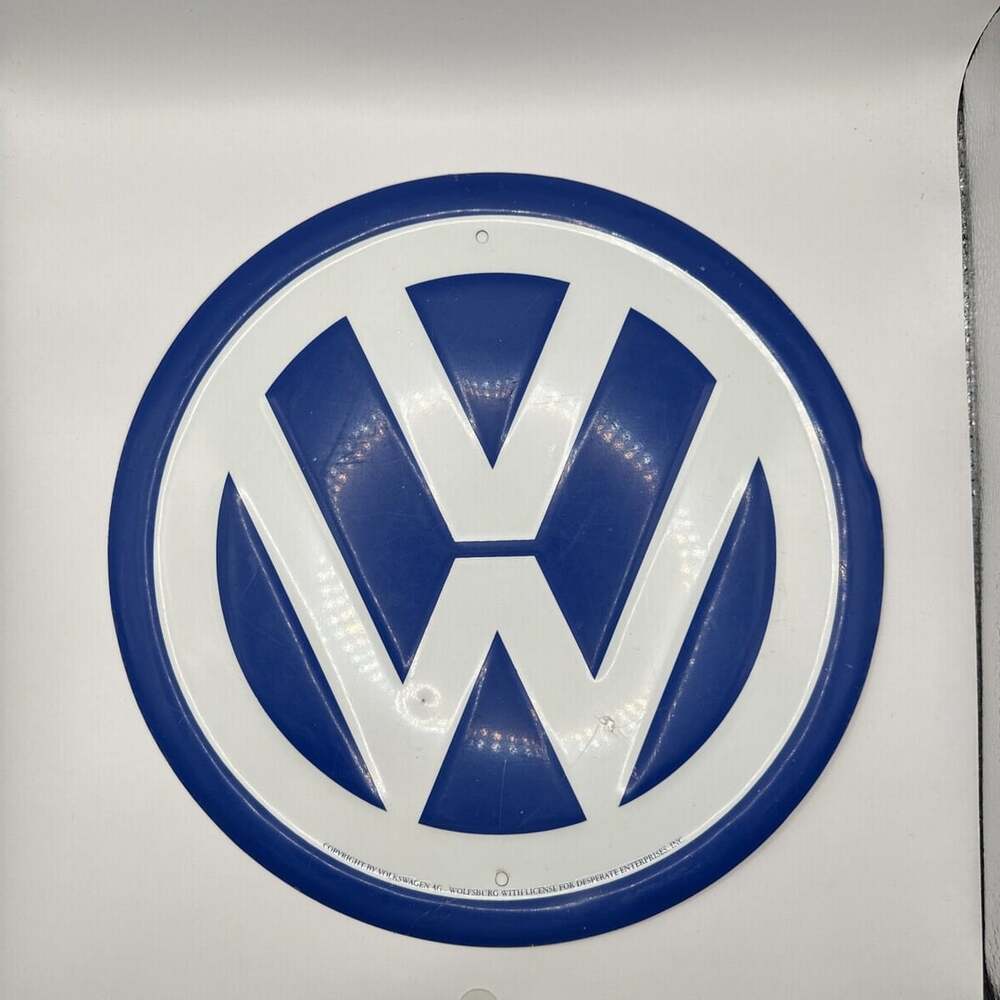 Volkswagen Enamel Sign - Nice Vintage Advertising Signage